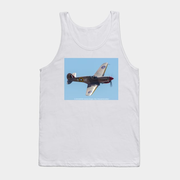 P-40E Kittyhawk RAF with Shark-Mouth Tank Top by acefox1